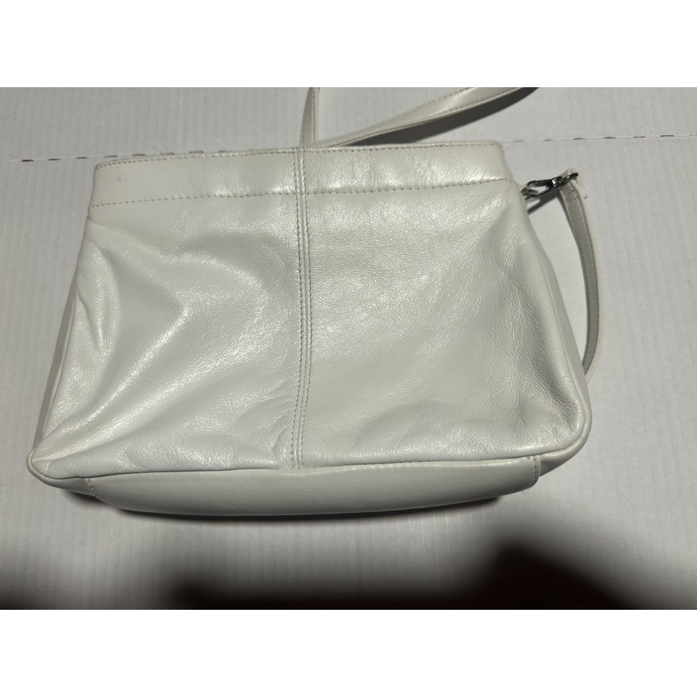 Coletta Genuine Leather White Crossbody Bag Minimalist Shoulder Purse